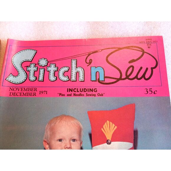 Lot of 2 Vintage Stitch N Sew Magazine Holiday Issues 1970 & 1971 Christmas - Picture 3 of 10